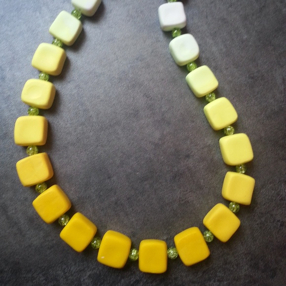 Handmade Polymer Clay Lemon Creams Necklace - Picture 1 of 3